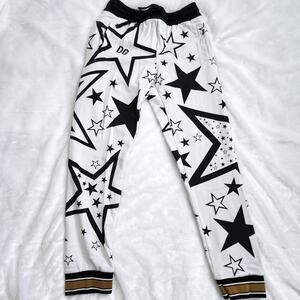 Dolce & Gabbana Boys DG Star Print Jogger Sweatpants White 11-12